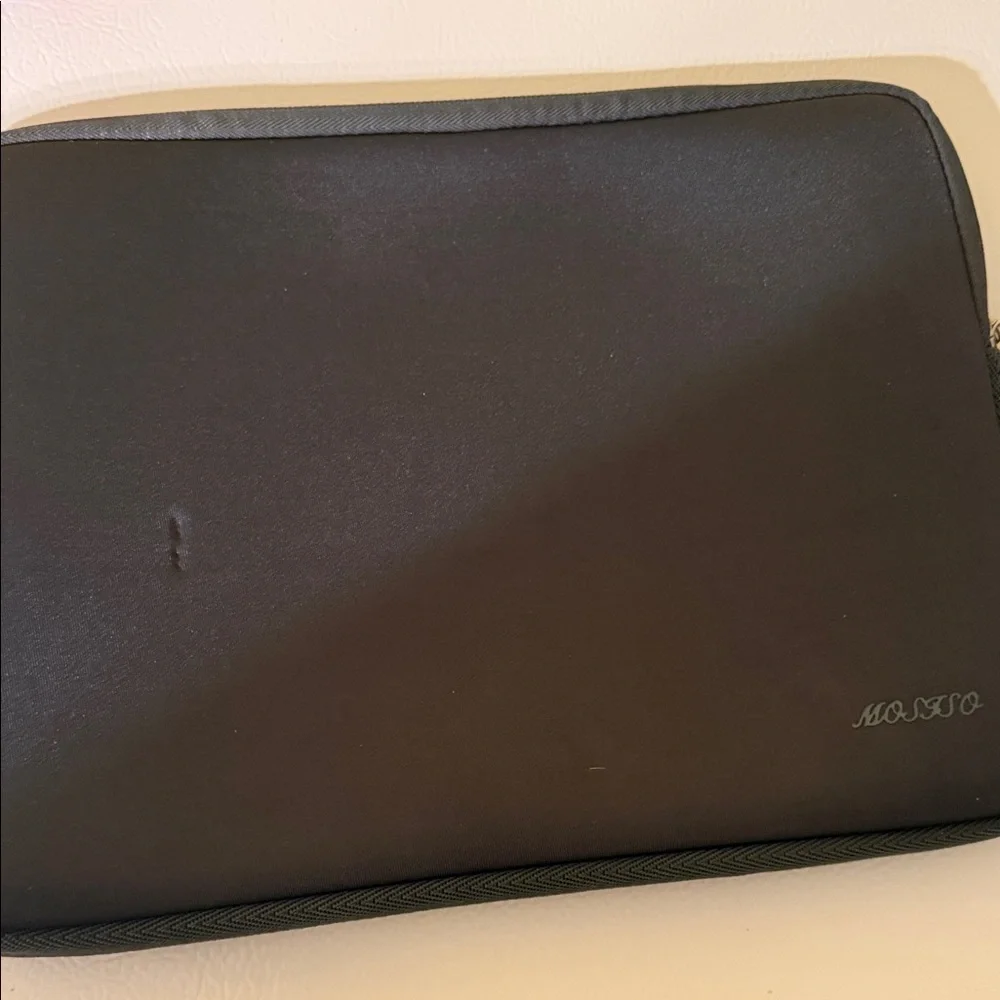 Black Laptop Sleeve with Subtle Logo